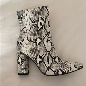 Snake Skin Booties
